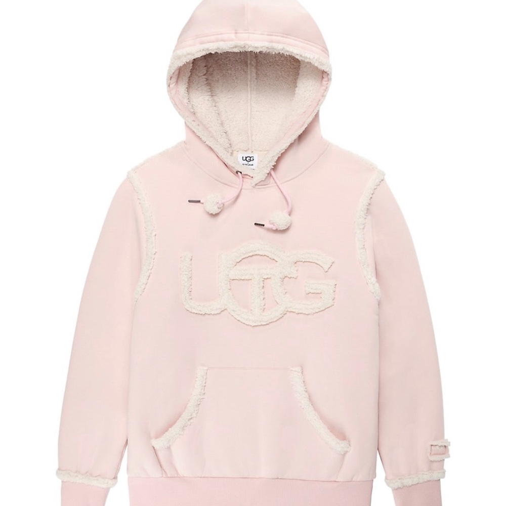 UGG x Telfar pink hoodie sweater 2x NWT
